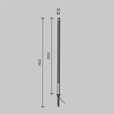 Ландшафтный светильник  Maytoni Outdoor Pole O440FL-L18GF3K