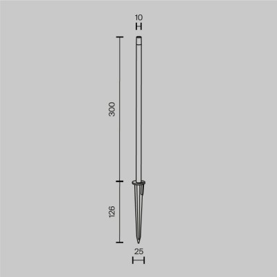 Ландшафтный светильник  Maytoni Outdoor Spear O441FL-L1GF3K