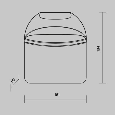 Настенный светильник (бра)  Maytoni Outdoor Gloss O447WL-L7GF3K