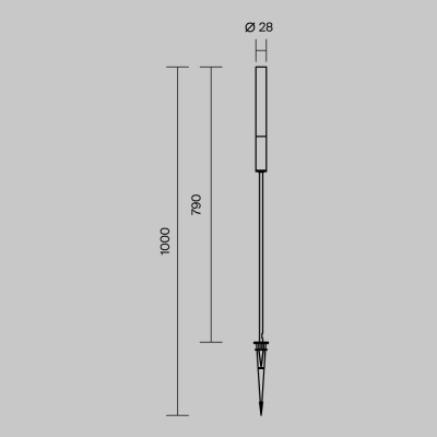 Ландшафтный светильник  Maytoni Outdoor Flare O487FL-L3GF3K1