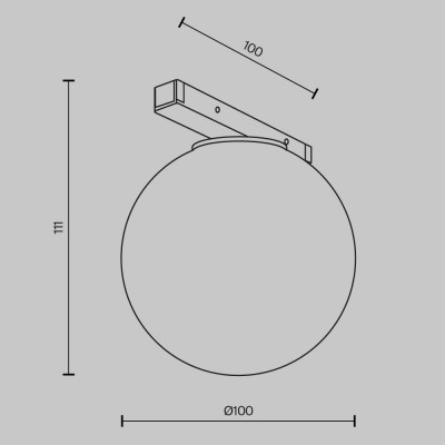 Трековый светильник Technical TR177-1-5WTW-B