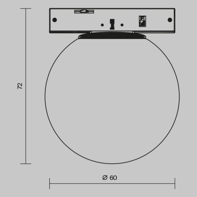 Трековый светильник Technical TR185-1-3W4K-B