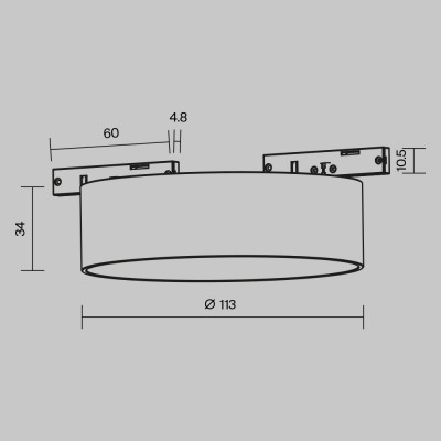 Трековый светильник Technical TR189-1-12W4K-B