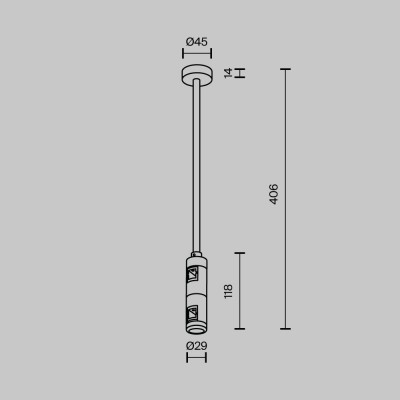 Комплектующие для трековой системы Technical TRA158C-D1-B