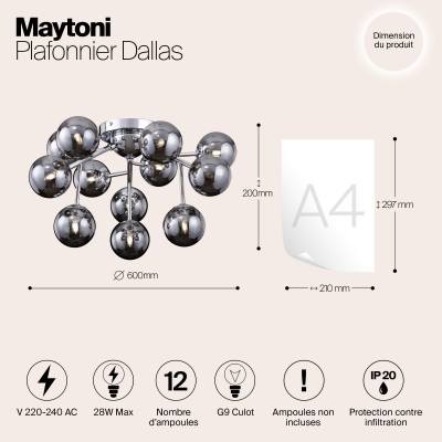 Потолочный светильник Maytoni Dallas MOD545PL-12CH