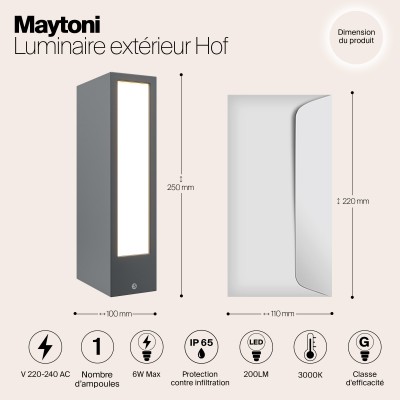 Ландшафтный светильник  Maytoni Outdoor Hof O422FL-L6GF