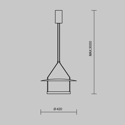 Подвесной светильник Maytoni Ambience MOD280PL-L23B3K