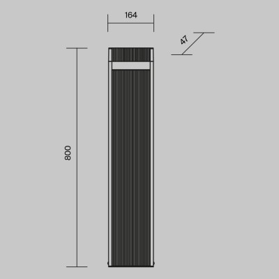 Ландшафтный светильник  Maytoni Outdoor Sten O444FL-L13GF3K1