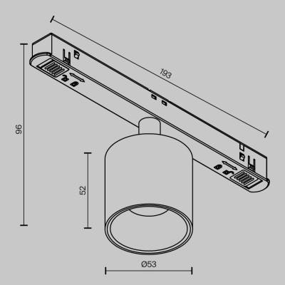 Трековый светильник Technical TR132-4-7W-DS-BS