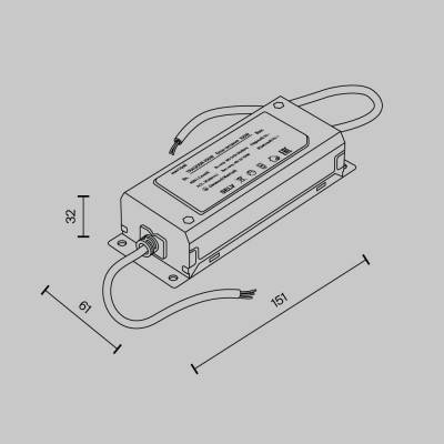 Блок питания Technical TRA130DR-100W