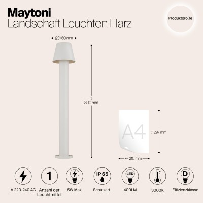 Ландшафтный светильник  Maytoni Outdoor Harz O421FL-L5W