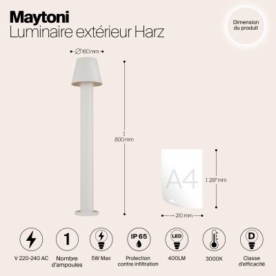 Ландшафтный светильник  Maytoni Outdoor Harz O421FL-L5W