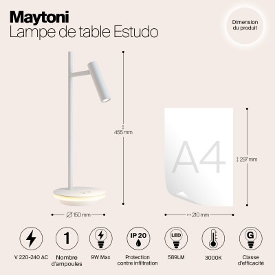 Настольный светильник Maytoni Estudo Z010TL-L8W3K