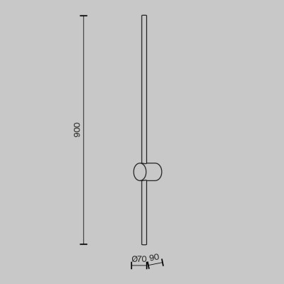 Настенный светильник (бра) Maytoni Light stick MOD237WL-L11BS3K