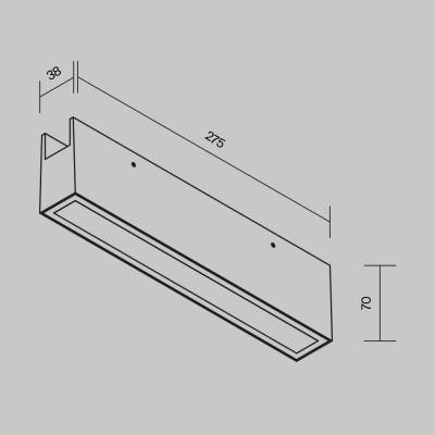 Уличный трековый светильник  Maytoni Outdoor Points O-TR01-3-S-20WB3K