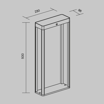 Ландшафтный светильник  Maytoni Outdoor Pir OSL456FL-L2GF3K