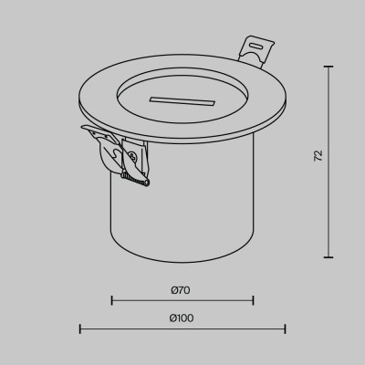 Комплектующие для текстильной подвесной системы Technical TRA130RSC-2B