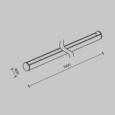 Комплектующие для текстильной подвесной системы Technical TRA130SR-1B