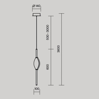 Подвесной светильник Maytoni Foresight MOD347PL-L8BS3K