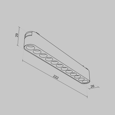 Трековый светильник Technical TR082-1-12W3K-M-B