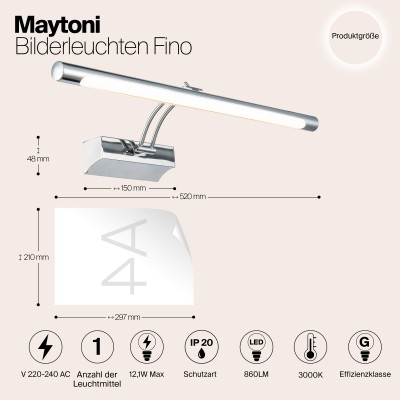 Подсветка Maytoni Fino MIR003WL-L12CH