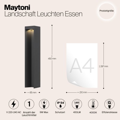 Ландшафтный светильник  Maytoni Outdoor Essen O596FL-L9GR4K