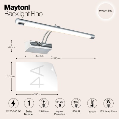 Подсветка Maytoni Fino MIR003WL-L12CH