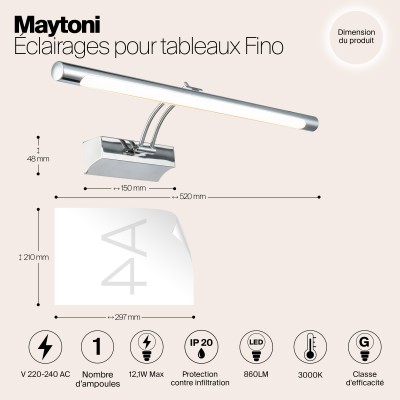 Подсветка Maytoni Fino MIR003WL-L12CH