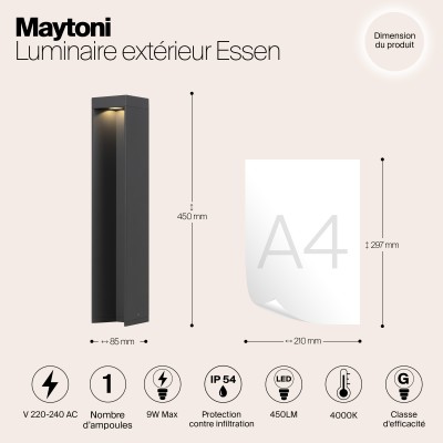 Ландшафтный светильник  Maytoni Outdoor Essen O596FL-L9GR4K