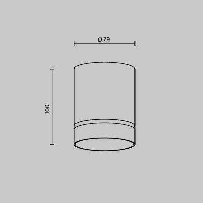 Потолочный светильник Technical C085CL-9W3K-B