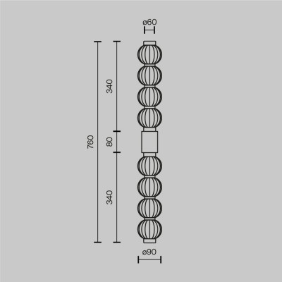 Настенный светильник (бра) Maytoni Amulet MOD555WL-L13G3K