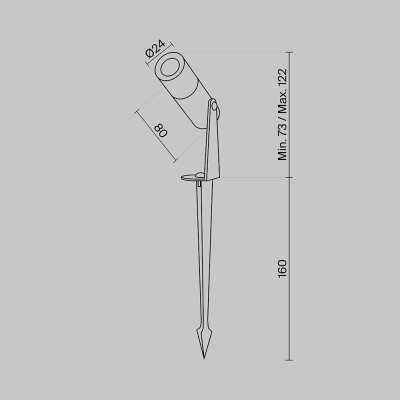 Ландшафтный светильник  Maytoni Outdoor Bern O050FL-L2GF3K