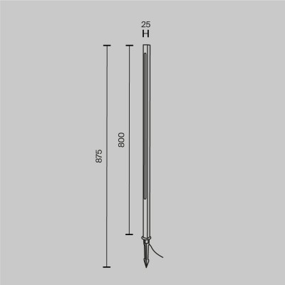 Ландшафтный светильник  Maytoni Outdoor Pole O440FL-L12GF3K