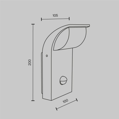 Настенный светильник (бра)  Maytoni Outdoor Stock O446WL-L7GF3KSR