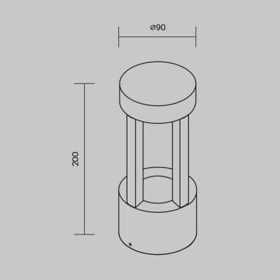 Настенный светильник (бра)  Maytoni Outdoor Vint O458WL-L9GF3K