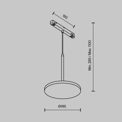 Трековый светильник Technical TR123-2-15W3K-B