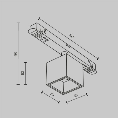 Трековый светильник Technical TR133-2-7W4K-W