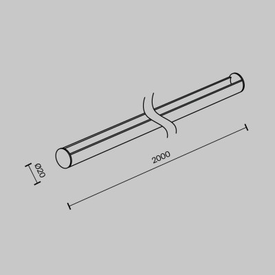 Комплектующие для текстильной подвесной системы Technical TRA130SR-2B