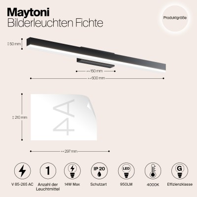 Подсветка Maytoni Fichte MIR012WL-L14B4K