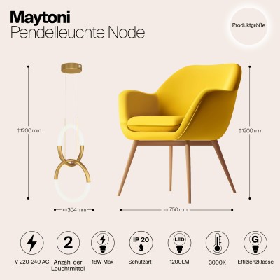 Подвесной светильник Maytoni Node MOD165PL-L18B3K