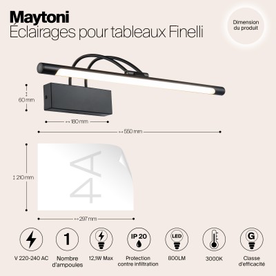 Подсветка Maytoni Finelli MIR004WL-L12B