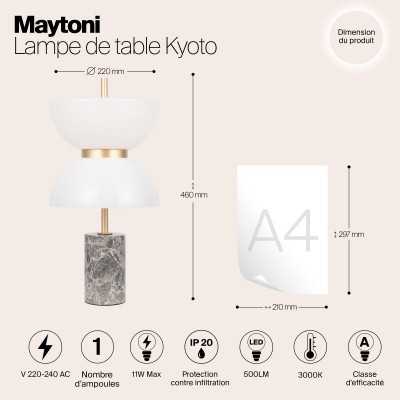 Настольный светильник Maytoni Kyoto MOD178TL-L11GR3K