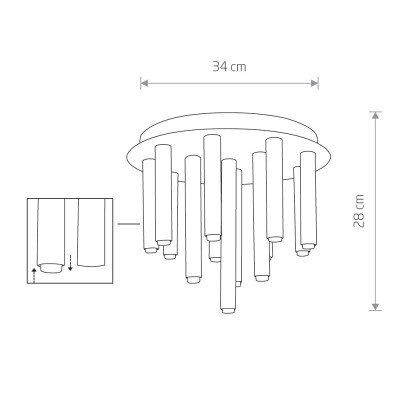 Потолочная люстра Nowodvorski Stalactite 8356